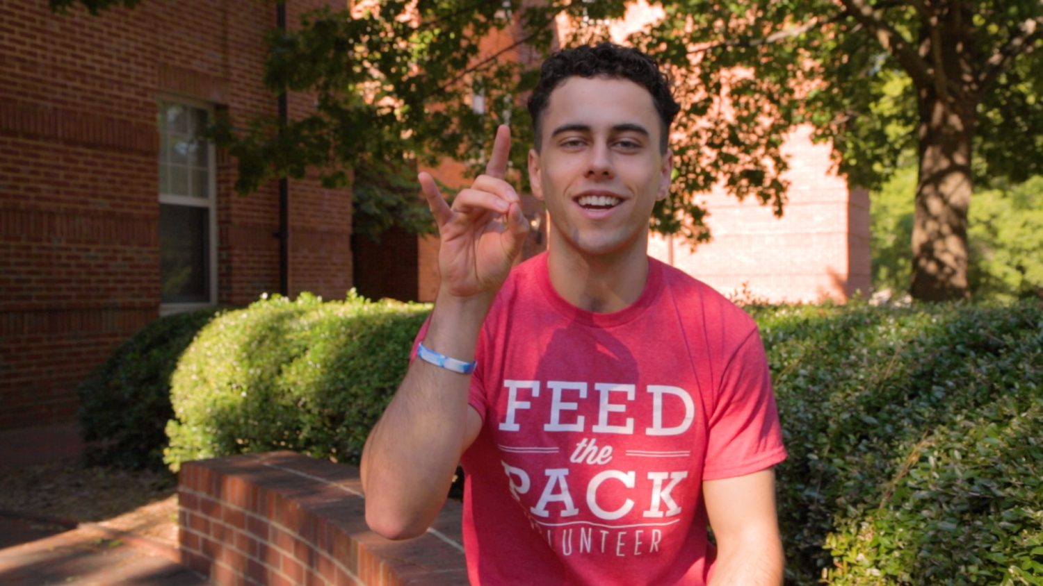 Cameron Morris '23 has been involved with Feed the Pack throughout his NC State career.